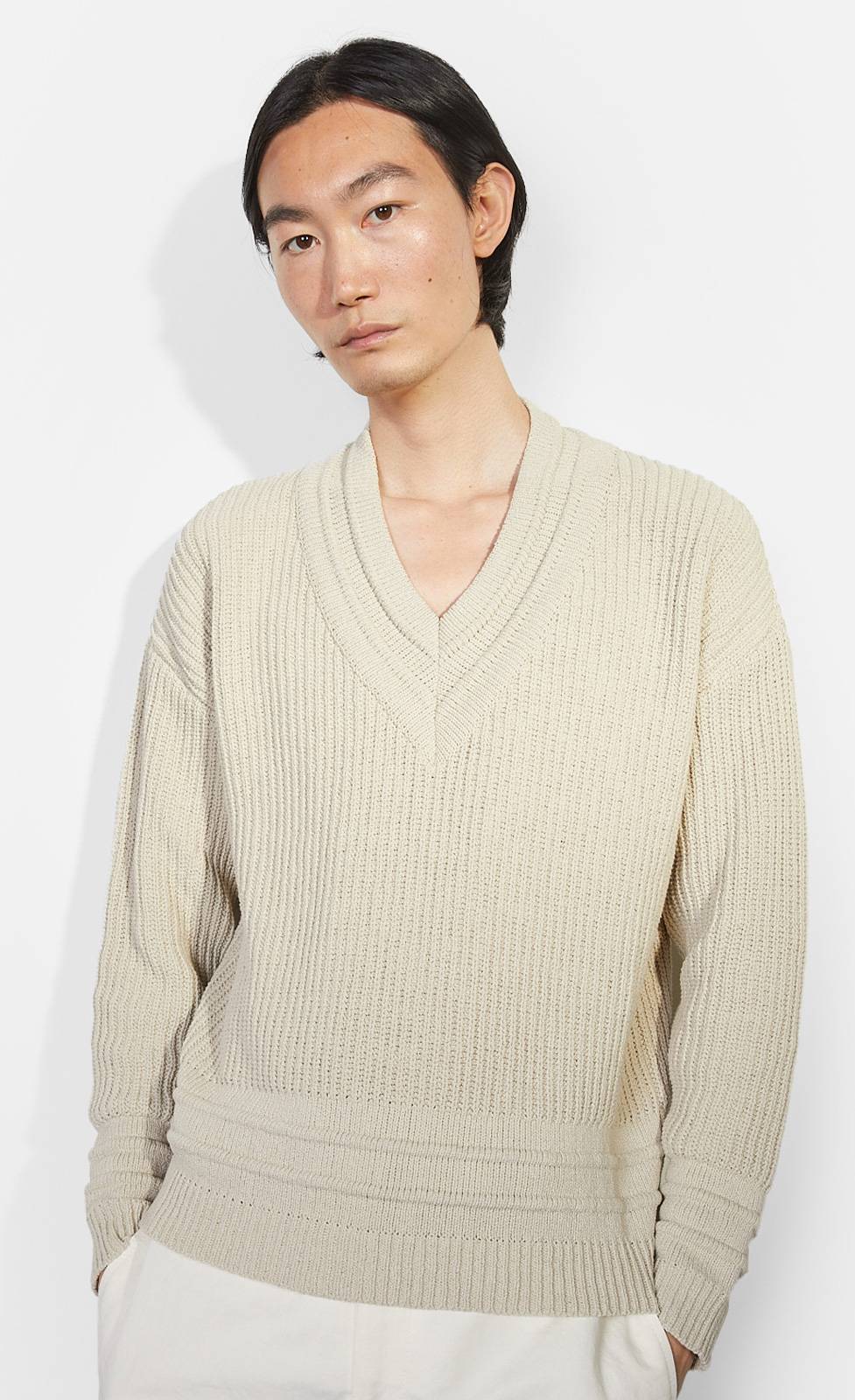Kiefermann Nate Pullover mit tiefem V-Ausschnitt
