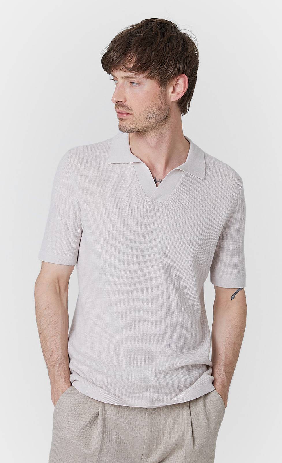 Kiefermann Nilas Strickpolo aus Merinowolle