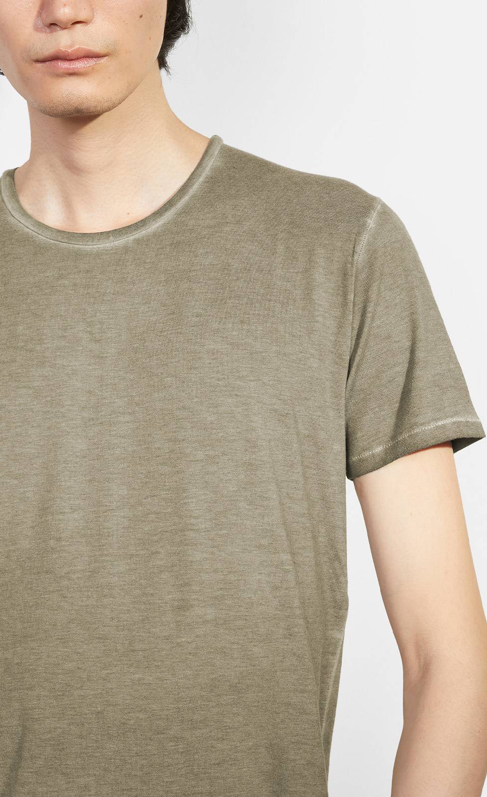 Kiefermann Robin Überfärbtes Rundhals-T-Shirt