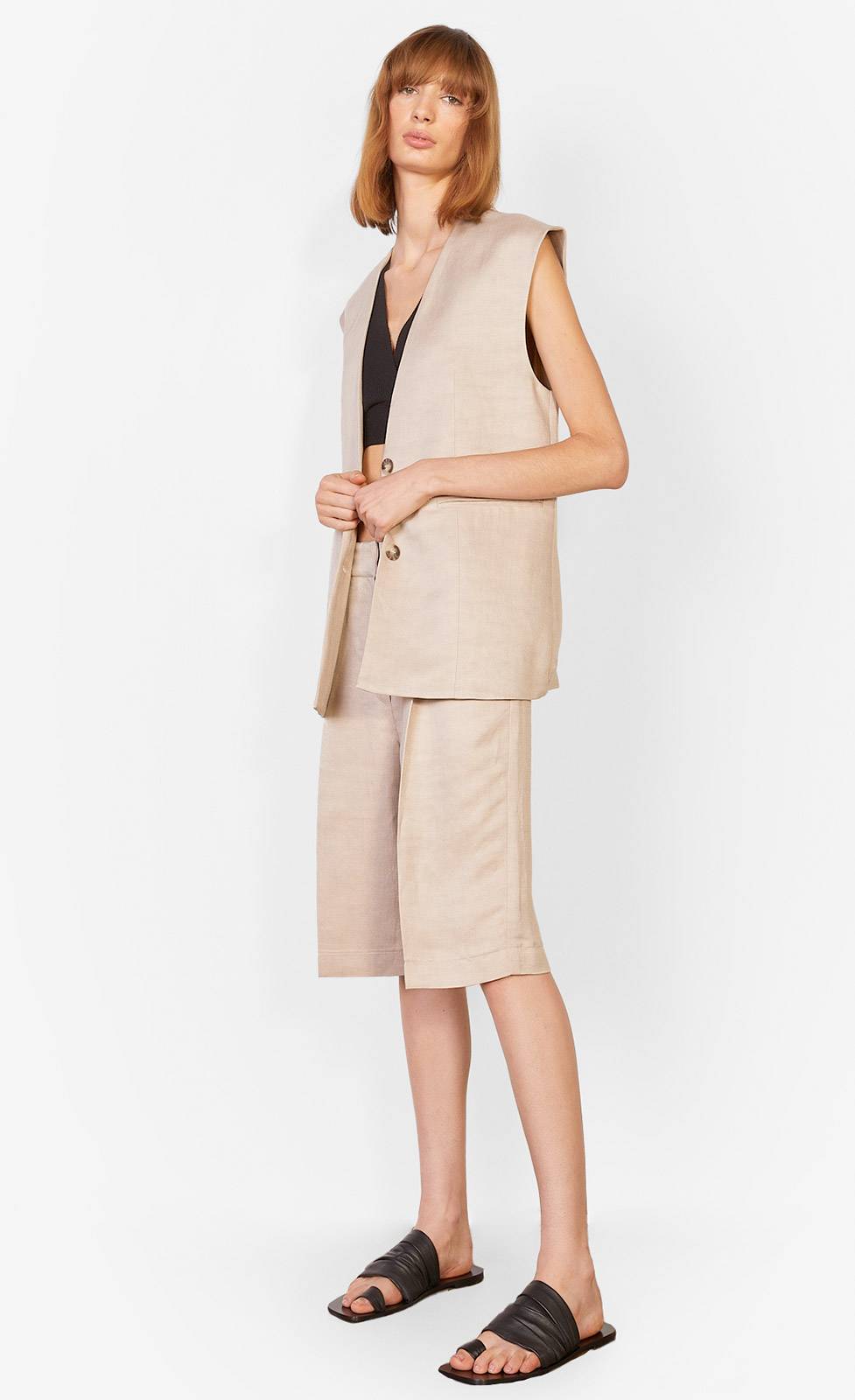 Kiefermann Roya Bermudashorts Aus Leinenmaterial