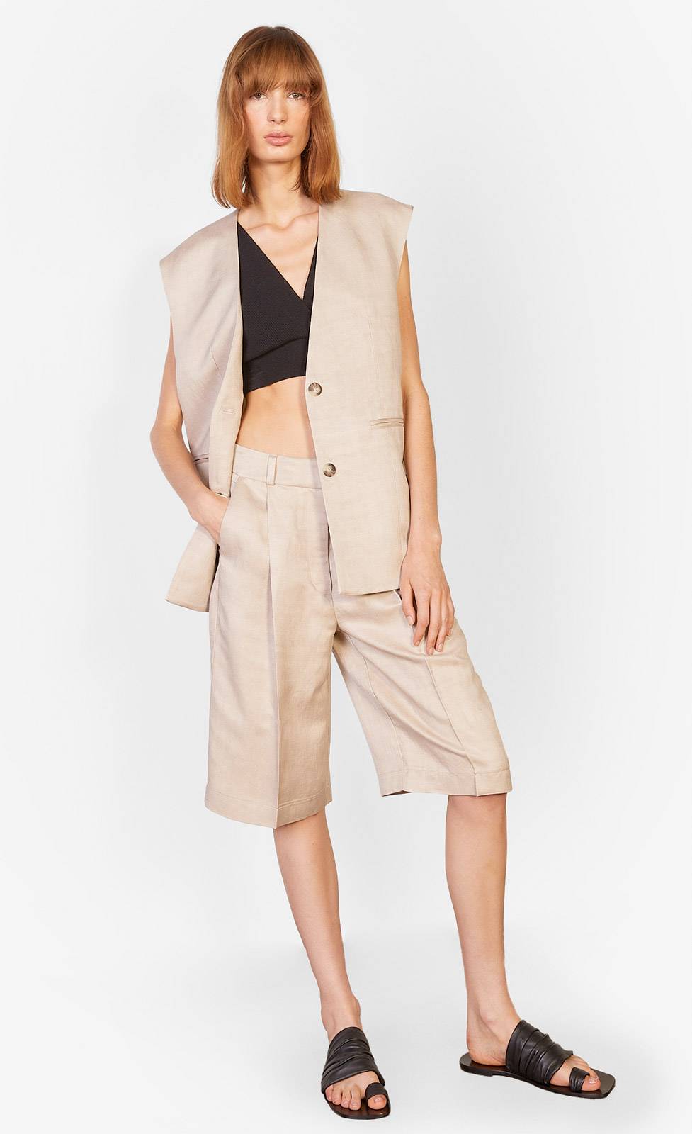 Kiefermann Roya Bermudashorts aus Leinenmaterial