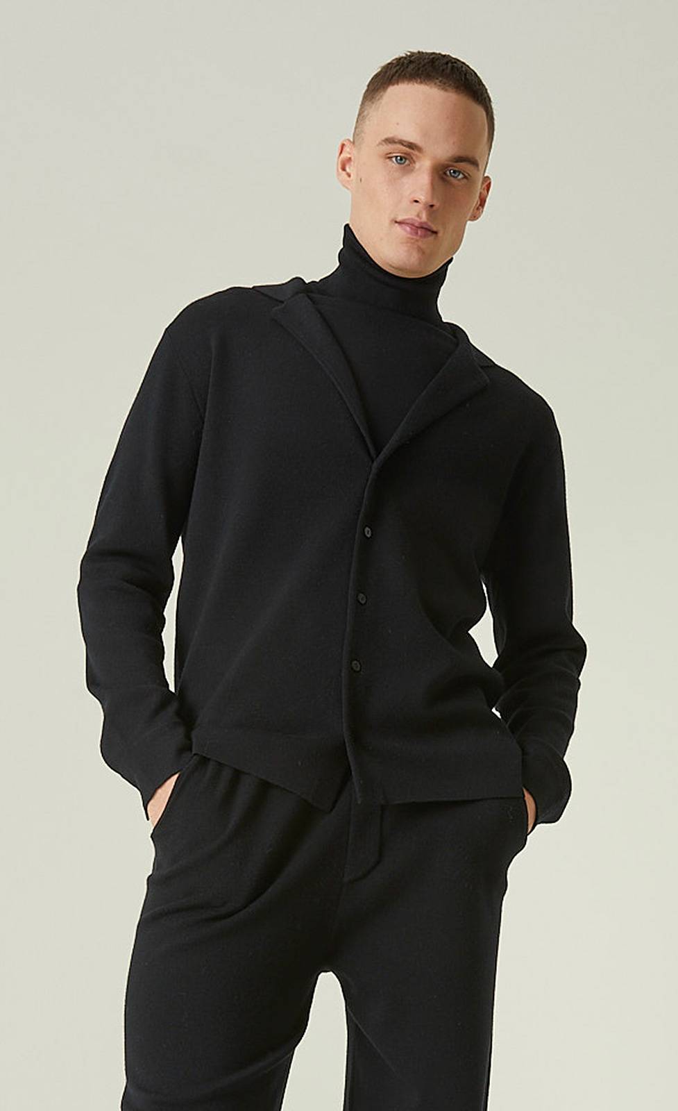 Kiefermann Theo Merino Rollkragen-Strickpullover