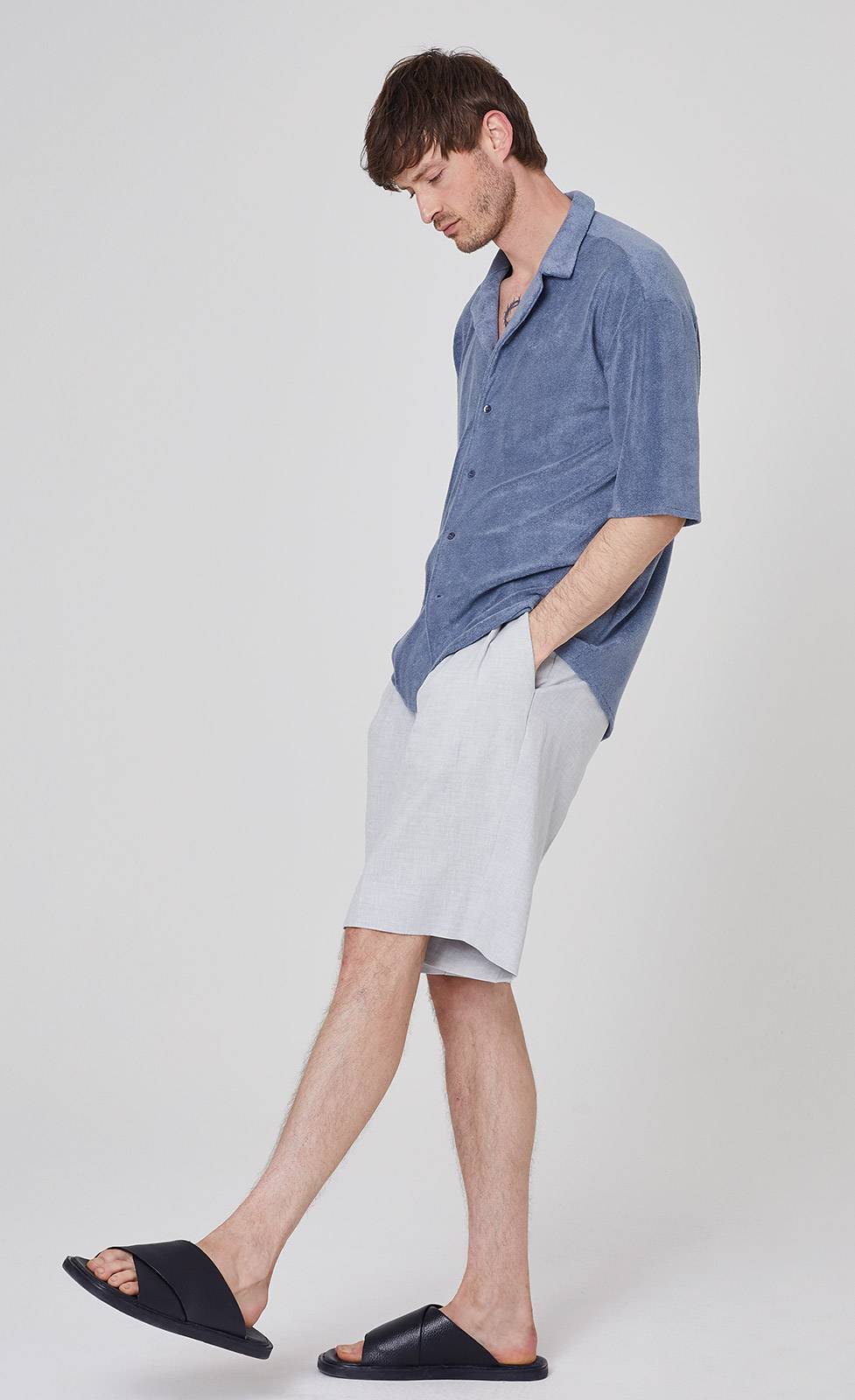 Kiefermann Thorgan Frottee-Halbarm-Hemd