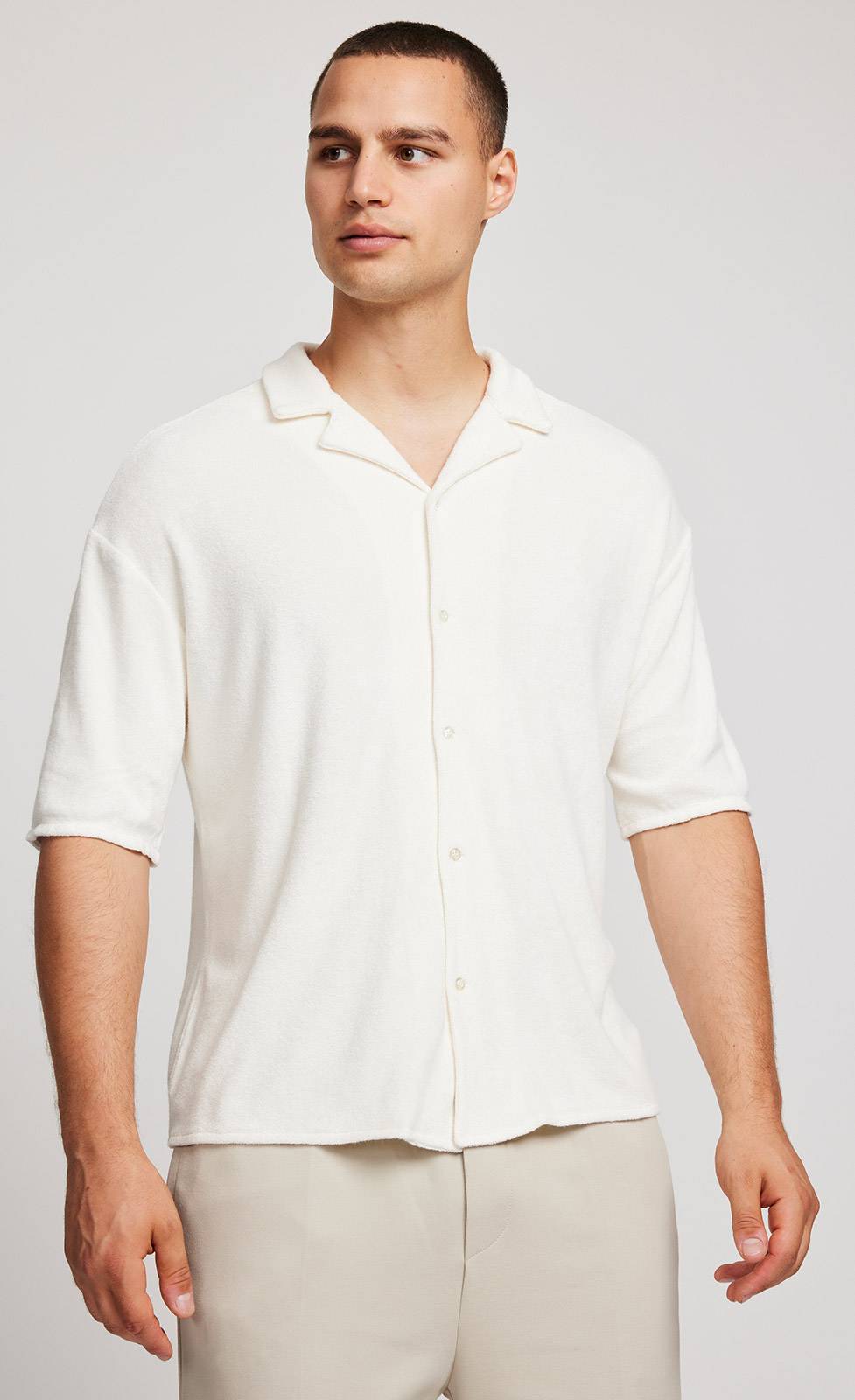 Kiefermann Thorgan Frottee-Halbarm-Hemd