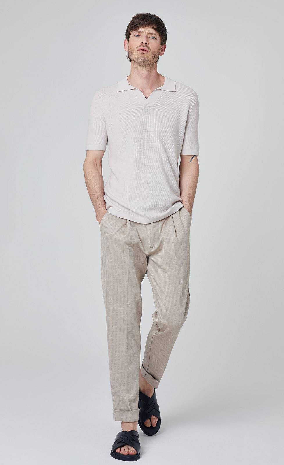 Kiefermann Timmy Fein gestreifte Jersey-Hose