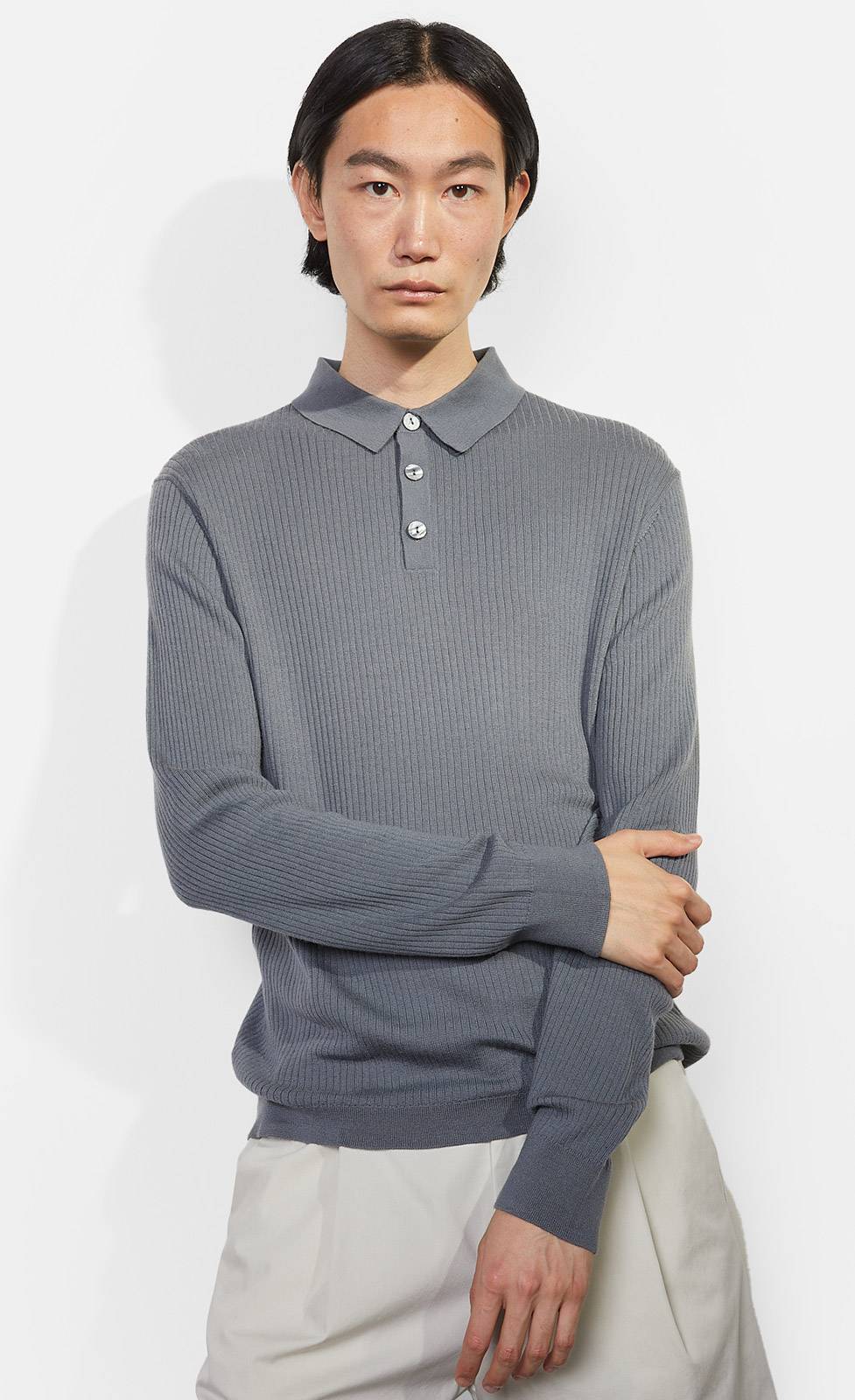 Kiefermann Yannik Polo Aus Merinowolle
