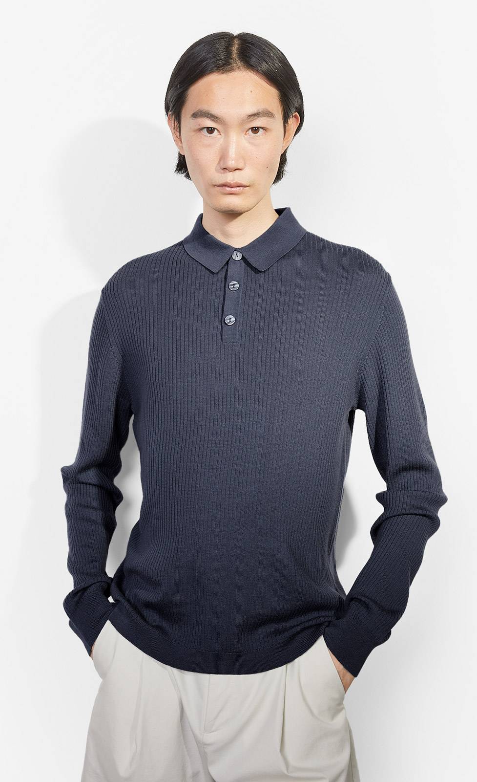 Kiefermann Yannik Polo Aus Merinowolle