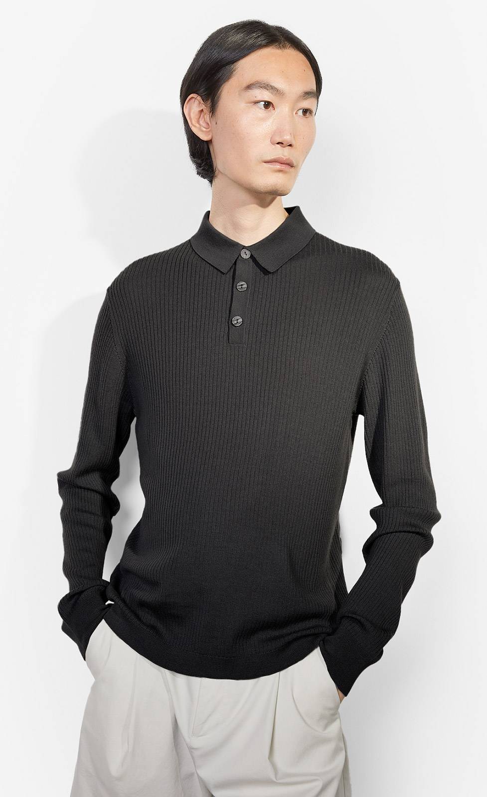 Kiefermann Yannik Polo Aus Merinowolle