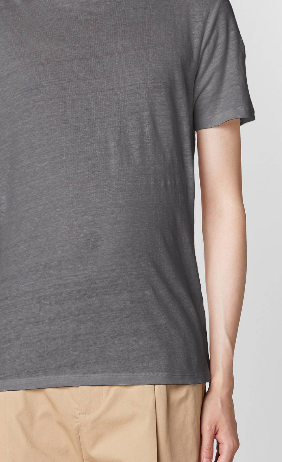 Kiefermann Laine Leinen-T-Shirt Mit Rundhalsausschnitt