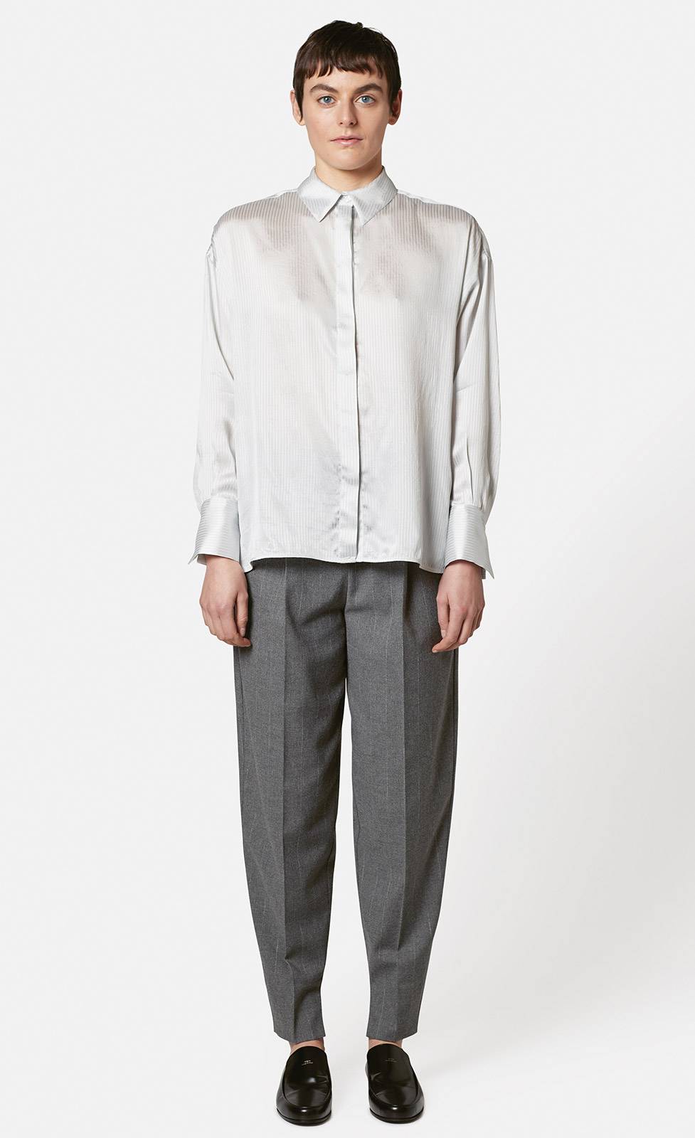 Kiefermann Mijous Gestreifte Bluse Aus Seidenmaterial