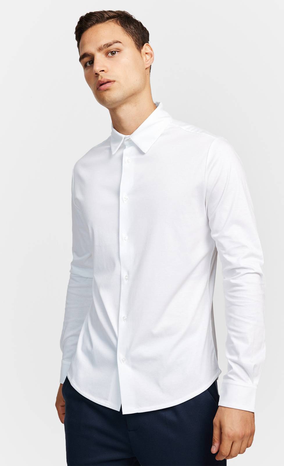 Kiefermann Pius Jerseyhemd Aus Merzerisierter Baumwolle