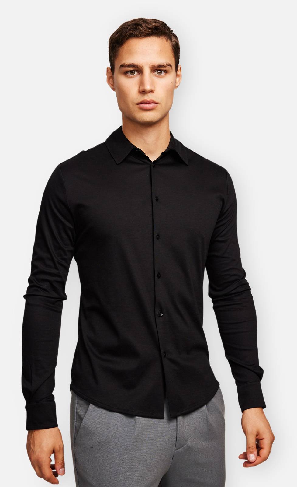 Kiefermann Piuss Jerseyhemd Aus Merzerisierter Baumwolle