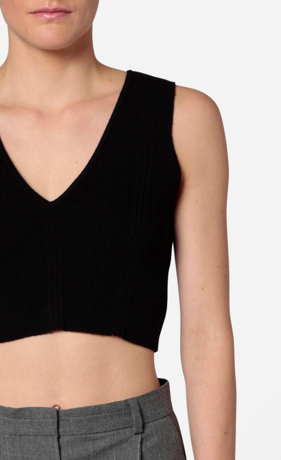 Kiefermann Sovia Cropped Stricktop Aus Viskosematerial