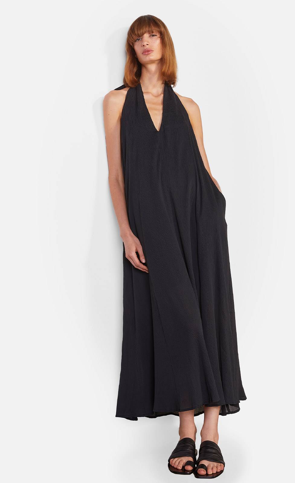 Kiefermann Vivien Neckholder-Kleid aus Seidenmaterial