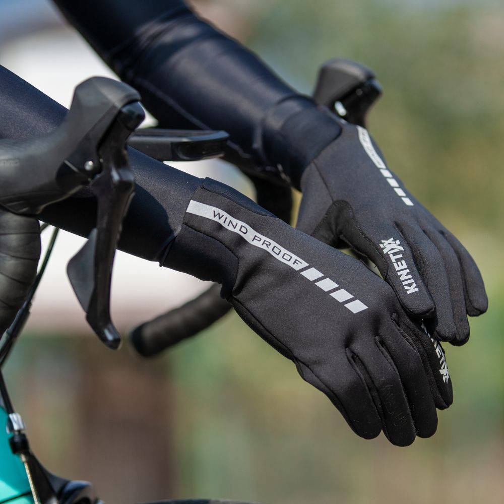 Kinetixx Winddichte Winter-Radhandschuhe Leevi