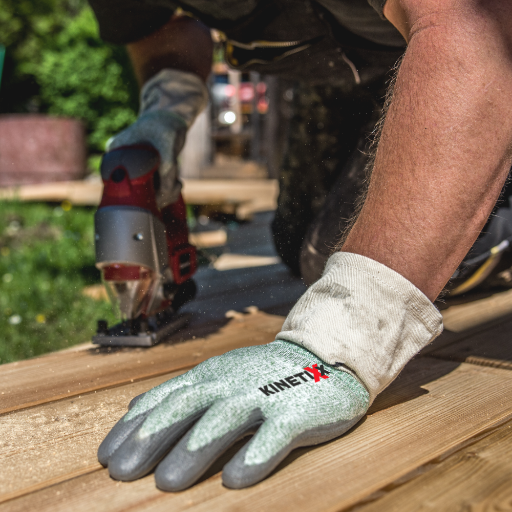 Kinetixx Schnittschutzhandschuh X-Green Cut aus nahtlosem 3D-Gestrick