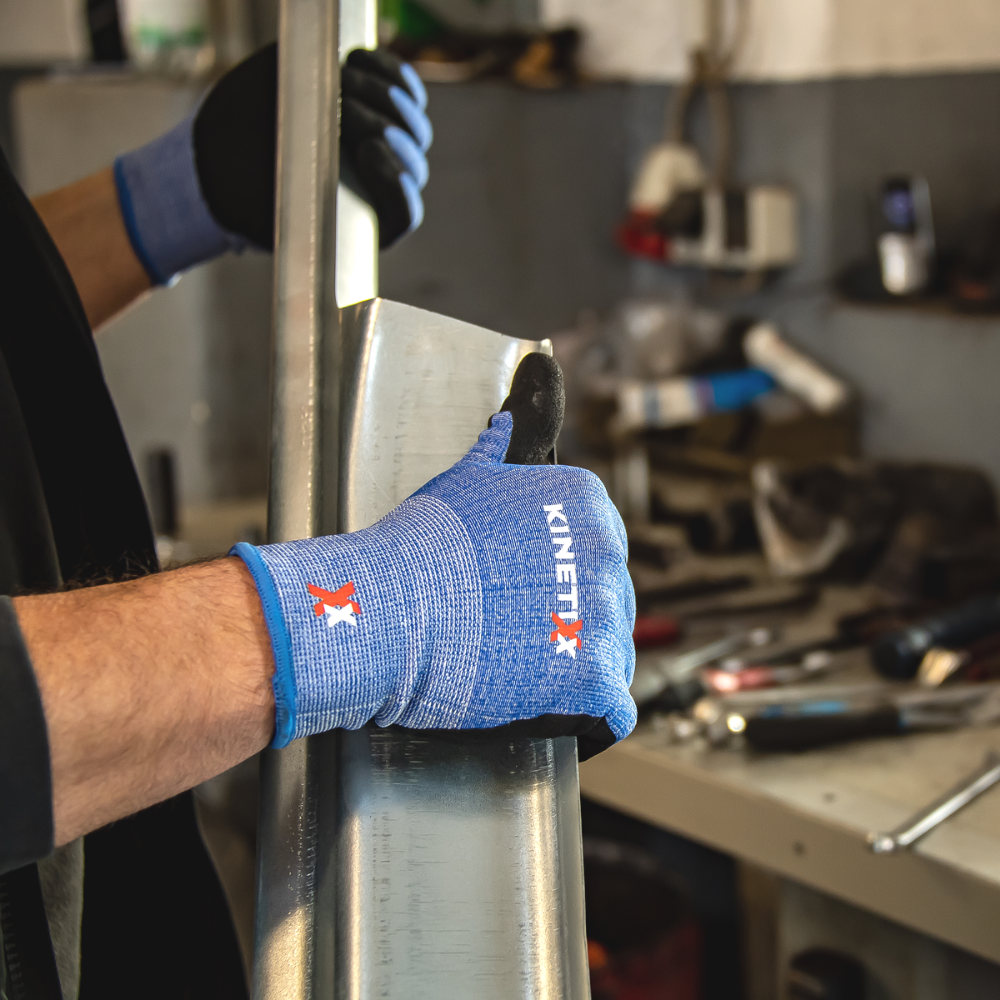 Kinetixx Schutzhandschuh X-Blue Cut aus nahtlosem 3D-Gestrick