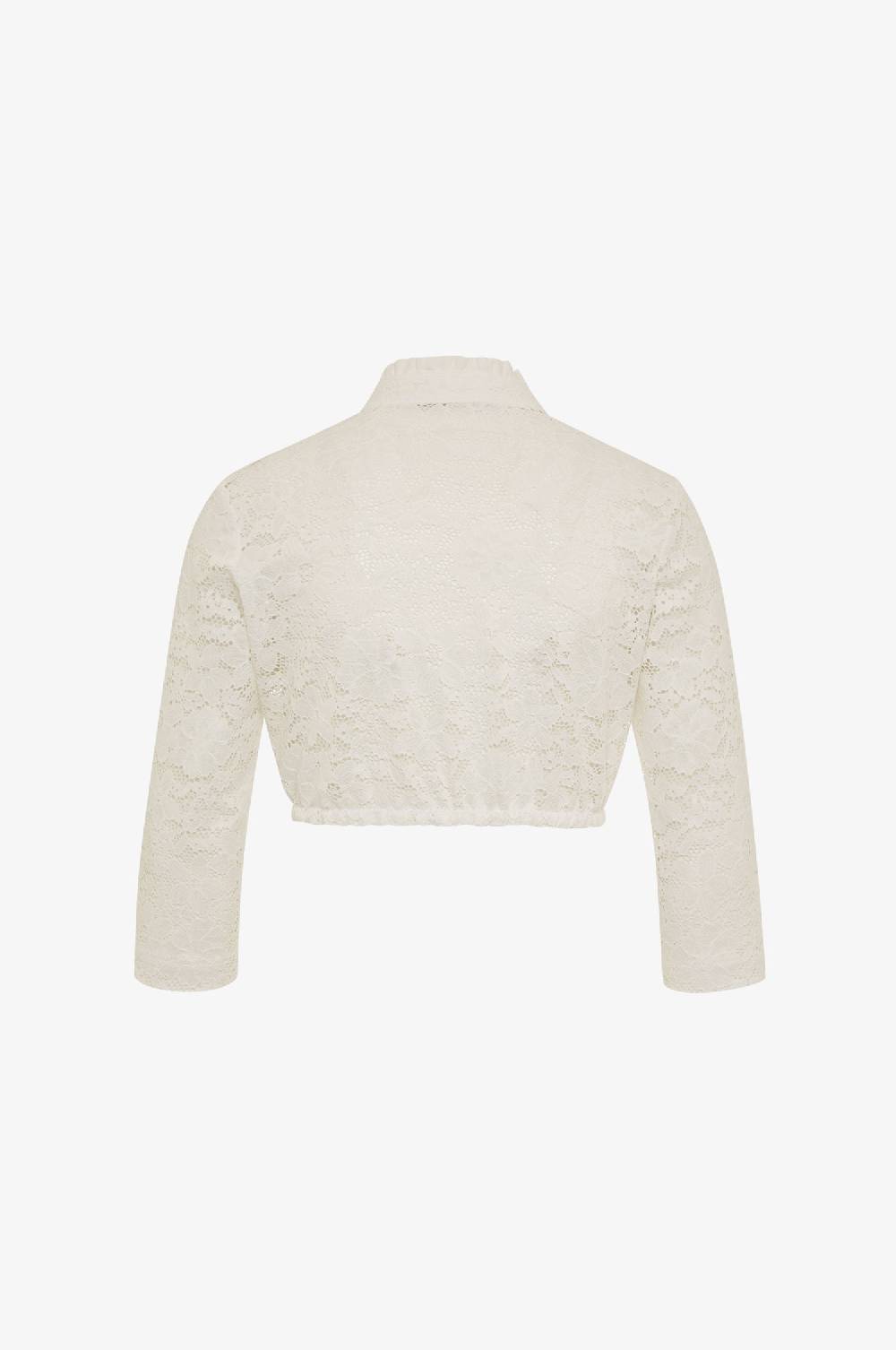 Kinga Mathe Dirndlbluse Gina Mit Dreiviertelarm In Weiß