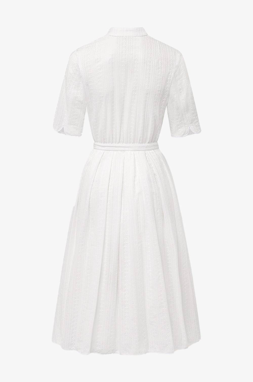 Kinga Mathe Baumwoll-Kleid Inas In Ivory