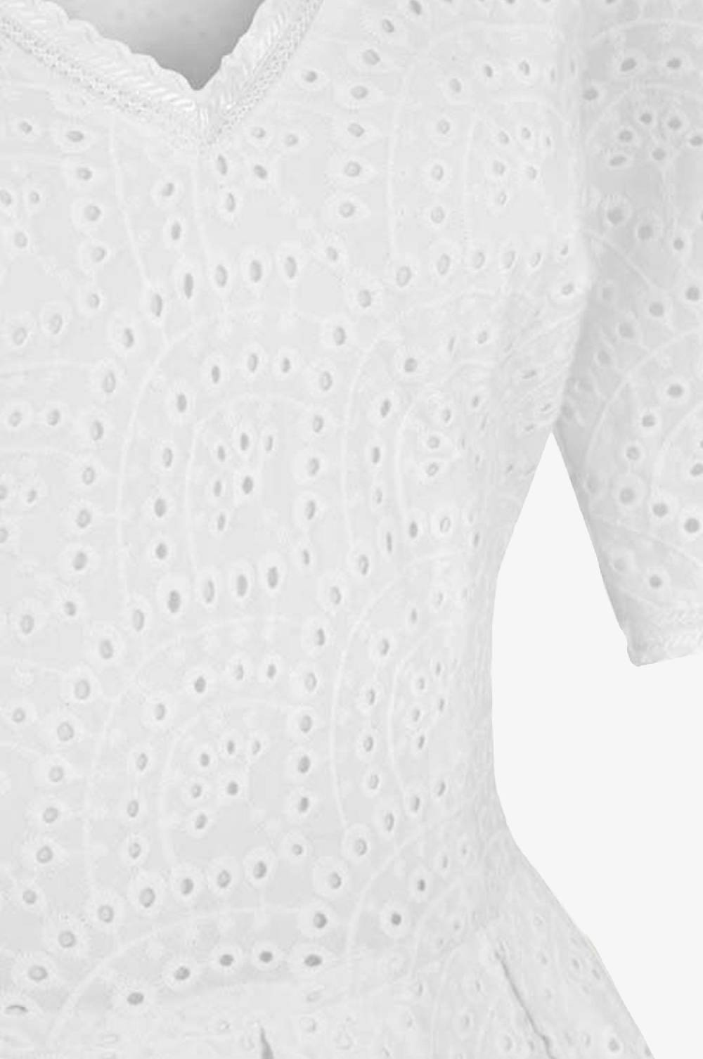 Kinga Mathe Baumwoll-Kleid Kloe In Weiß