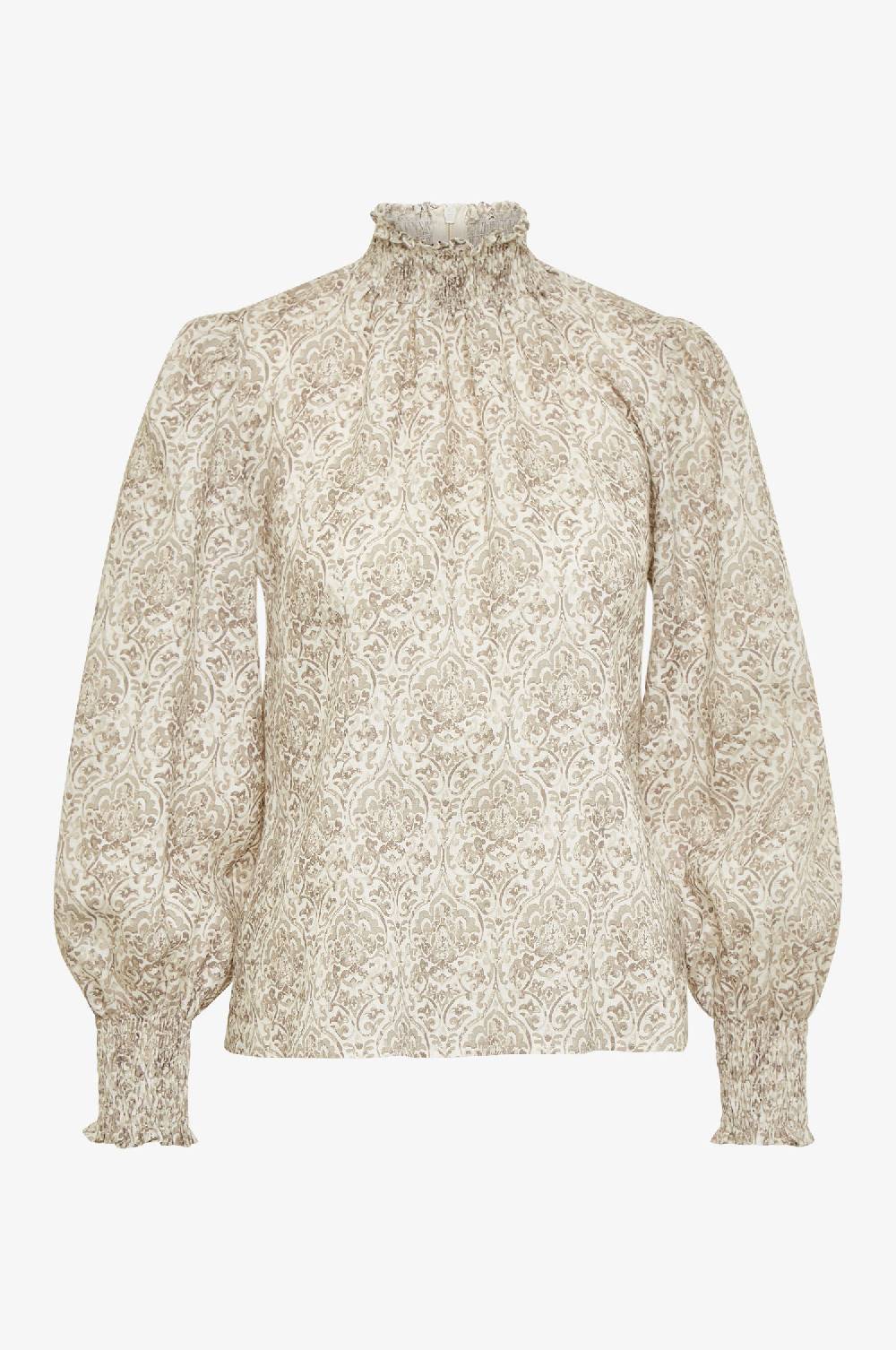 Kinga Mathe Bluse Aurelia in taupe