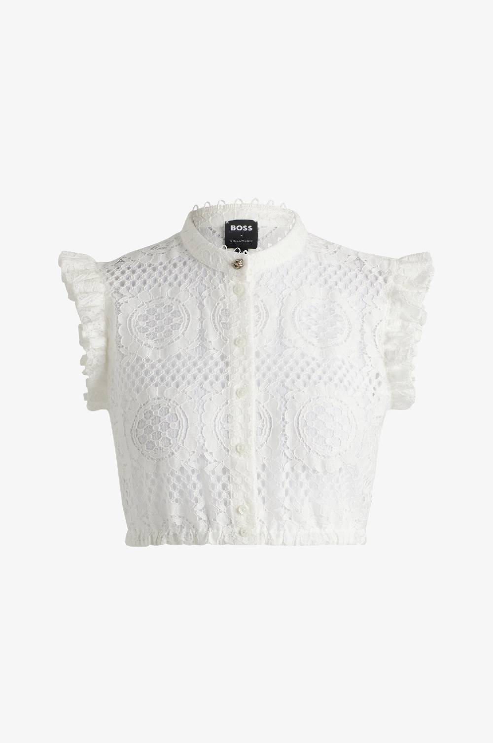 Kinga Mathe Bluse Emma BOSS in Ivory