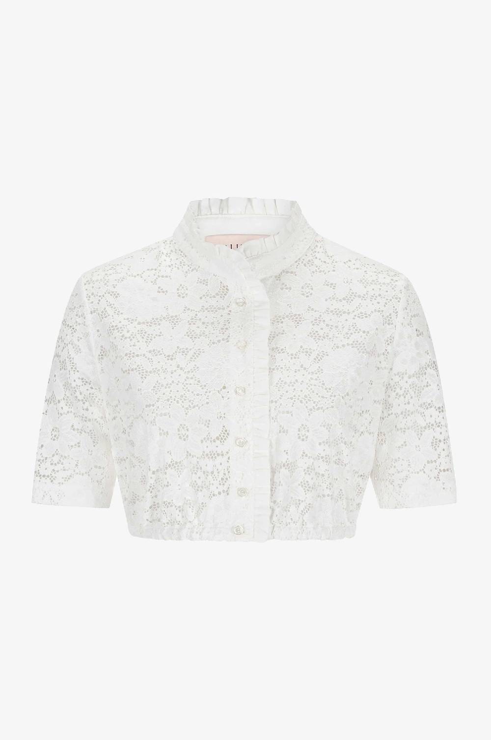 Kinga Mathe Bluse Gina in Cremeweiß mit Arm