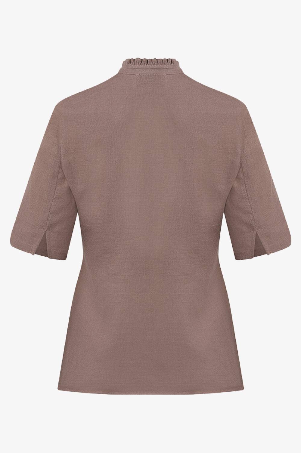Kinga Mathe Bluse Hanna In Taupe Mit Arm