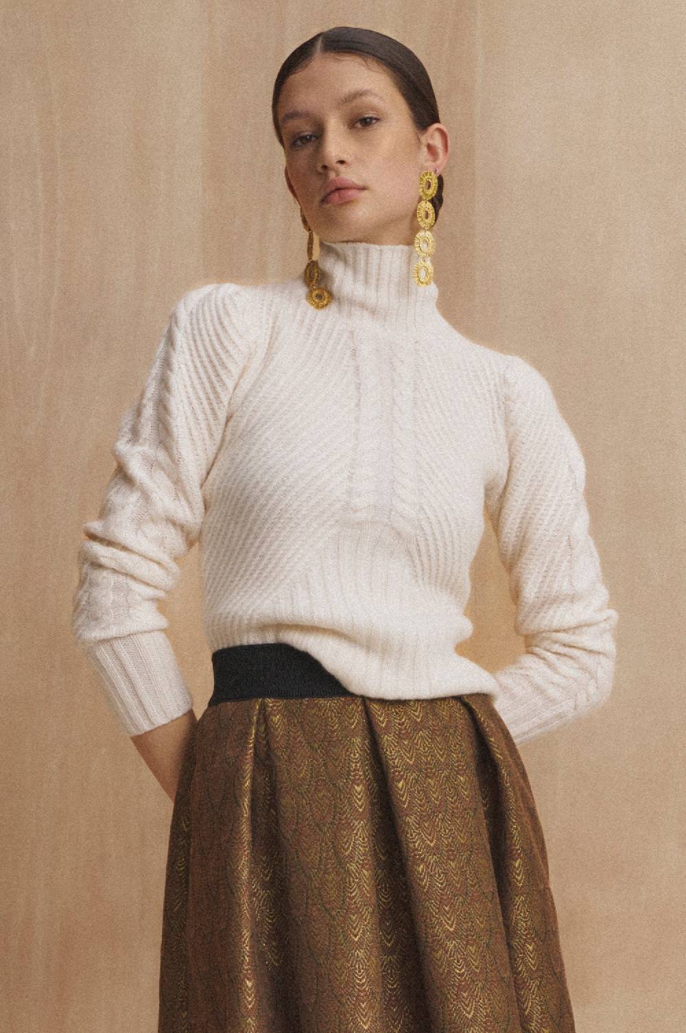 Kinga Mathe Cashmere Pullover Clara In Ivory