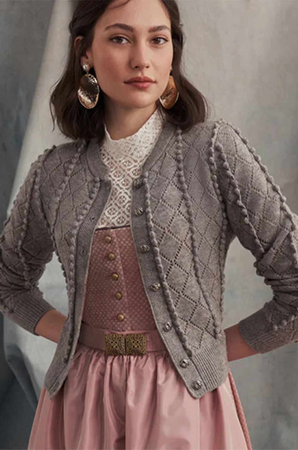 Kinga Mathe Cashmere Strickjacke Amalia In Grau