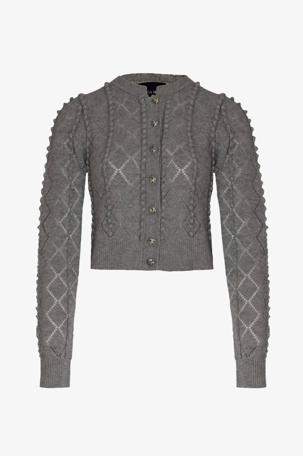 Kinga Mathe Cashmere Strickjacke Amalia in Grau