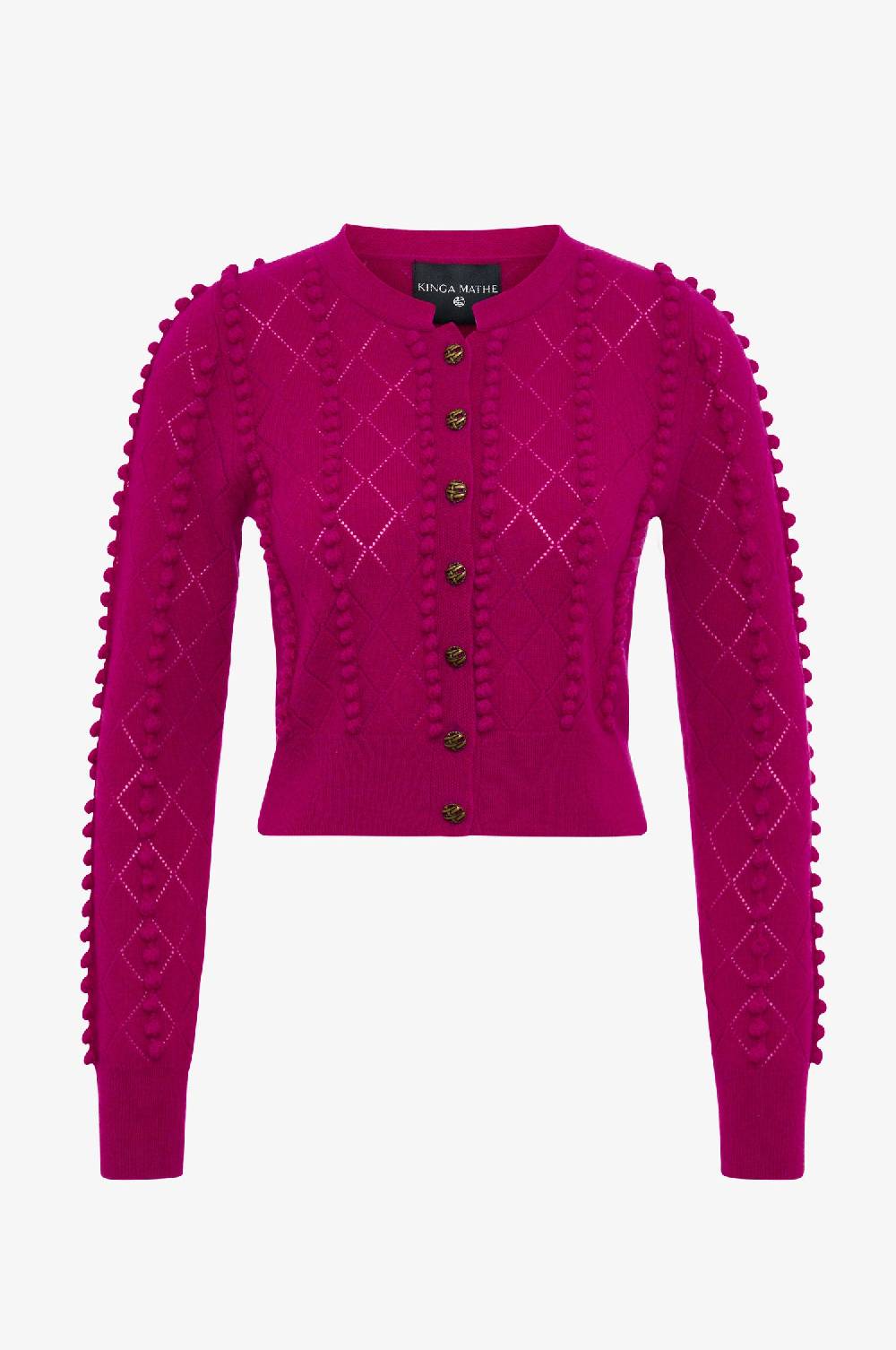 Kinga Mathe Cashmere Strickjacke Amalia in Pink