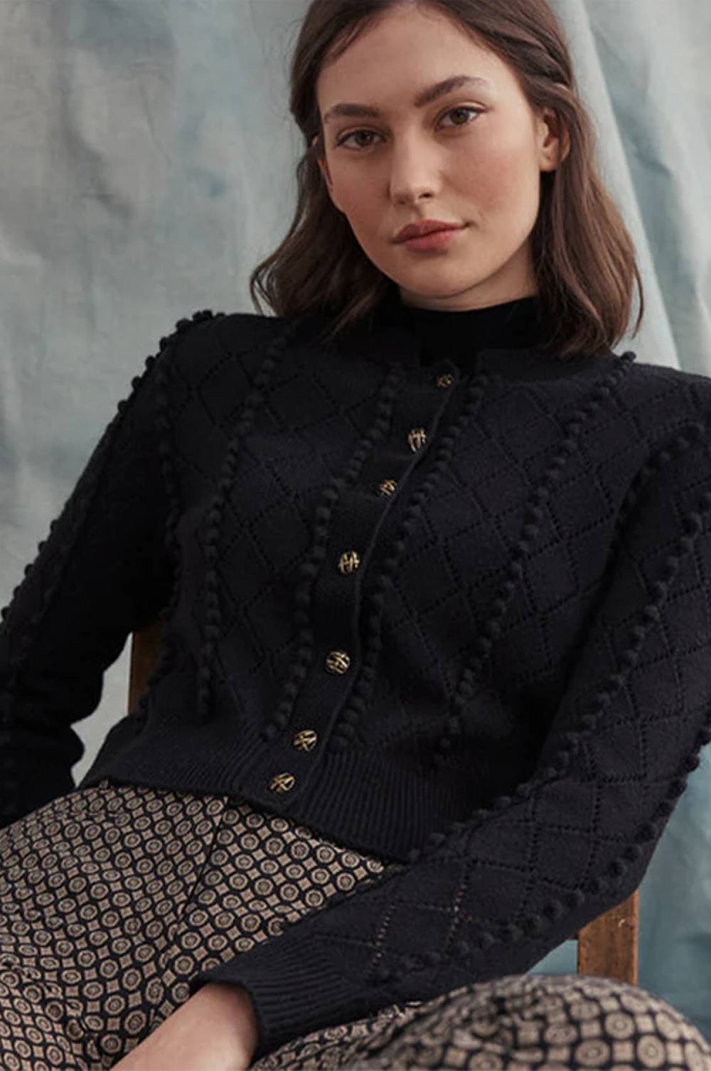 Kinga Mathe Cashmere Strickjacke Amalia In Schwarz