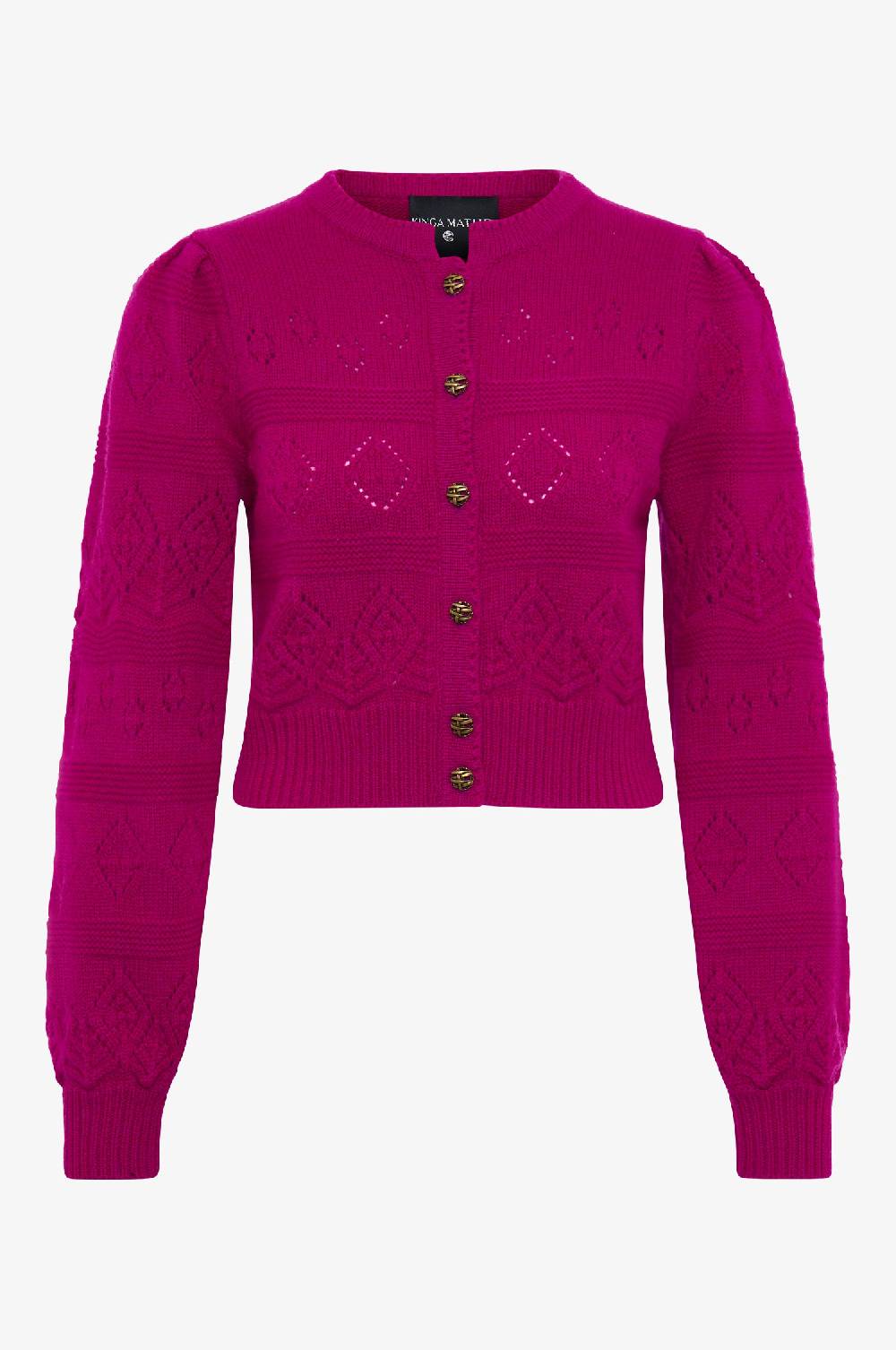 Kinga Mathe Cashmere Strickjacke Dakota in Pink