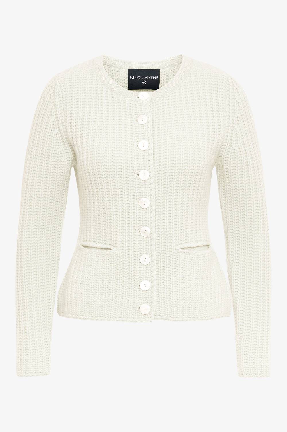 Kinga Mathe Cashmerejacke Vivienne in ivory