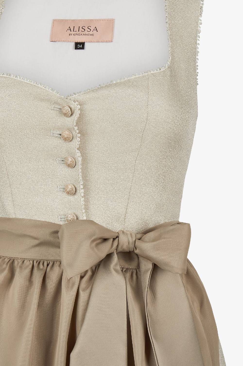 Kinga Mathe Dirndl Elsa In Taupe
