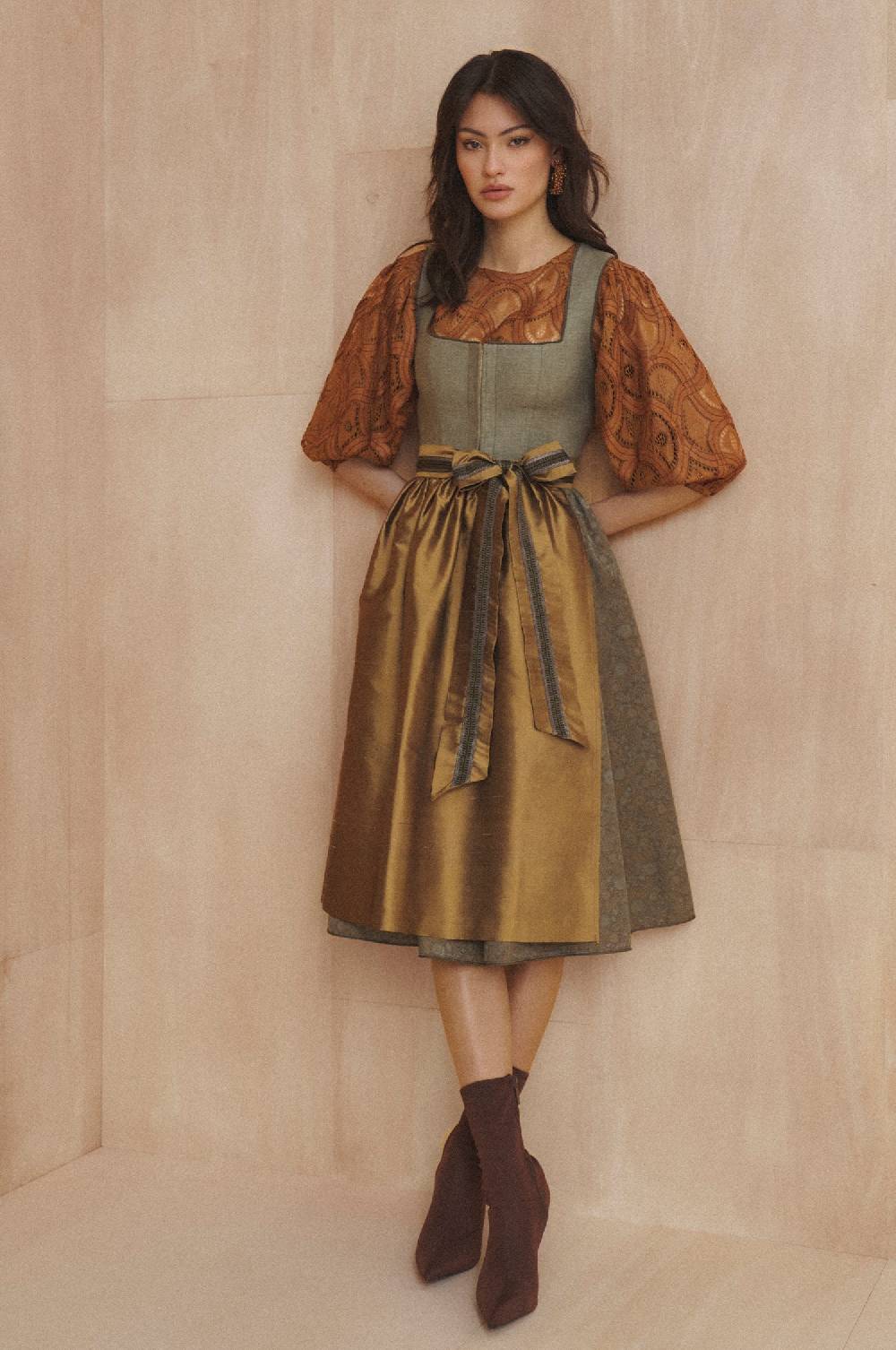 Kinga Mathe Dirndl Royan In Taupe