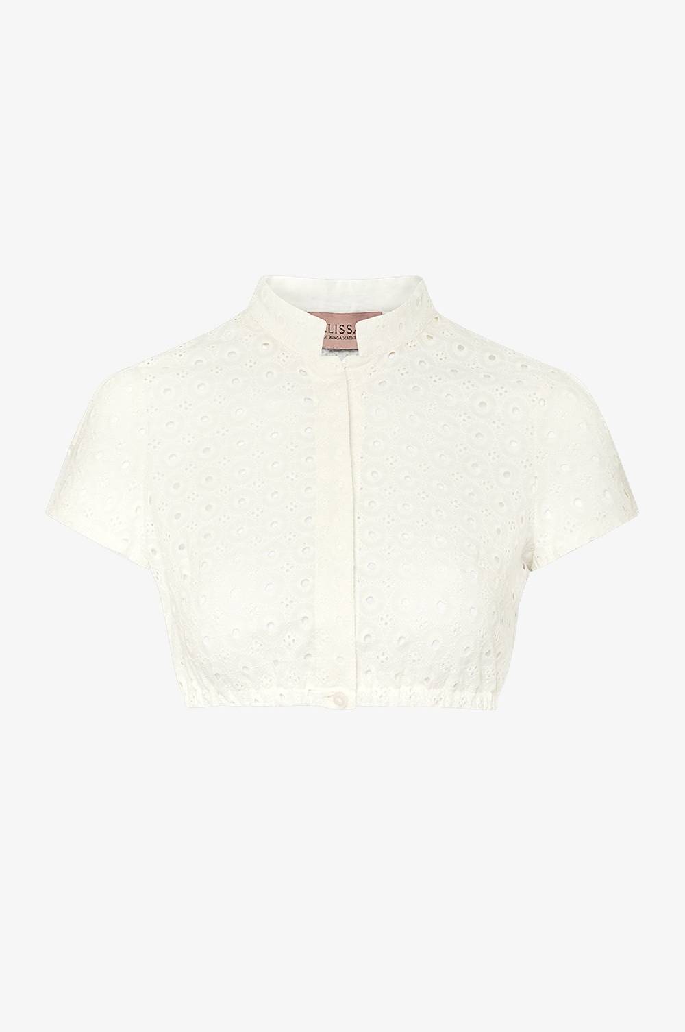 Kinga Mathe Dirndlbluse Fee in Weiß