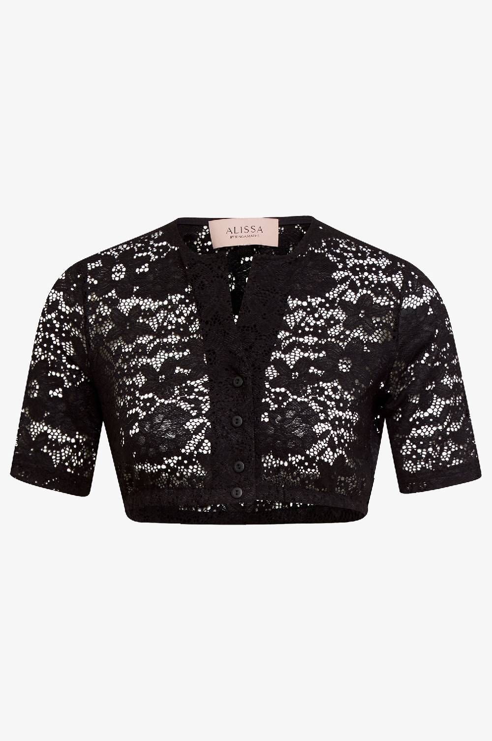 Kinga Mathe Dirndlbluse Frieda in Schwarz