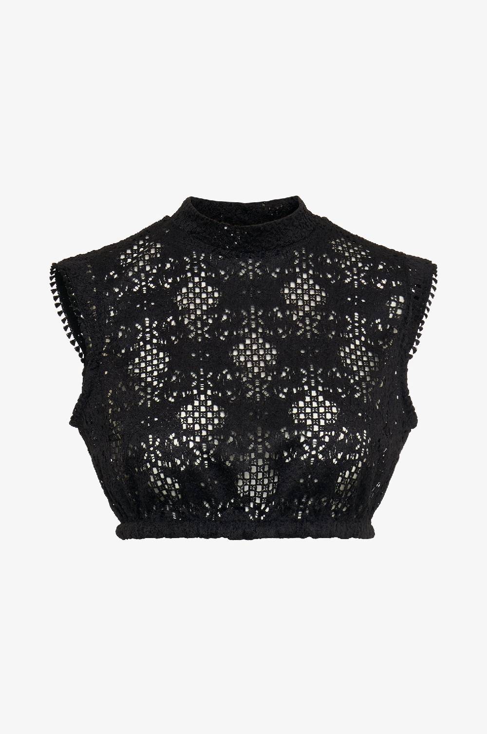 Kinga Mathe Dirndlbluse Heidi in Schwarz