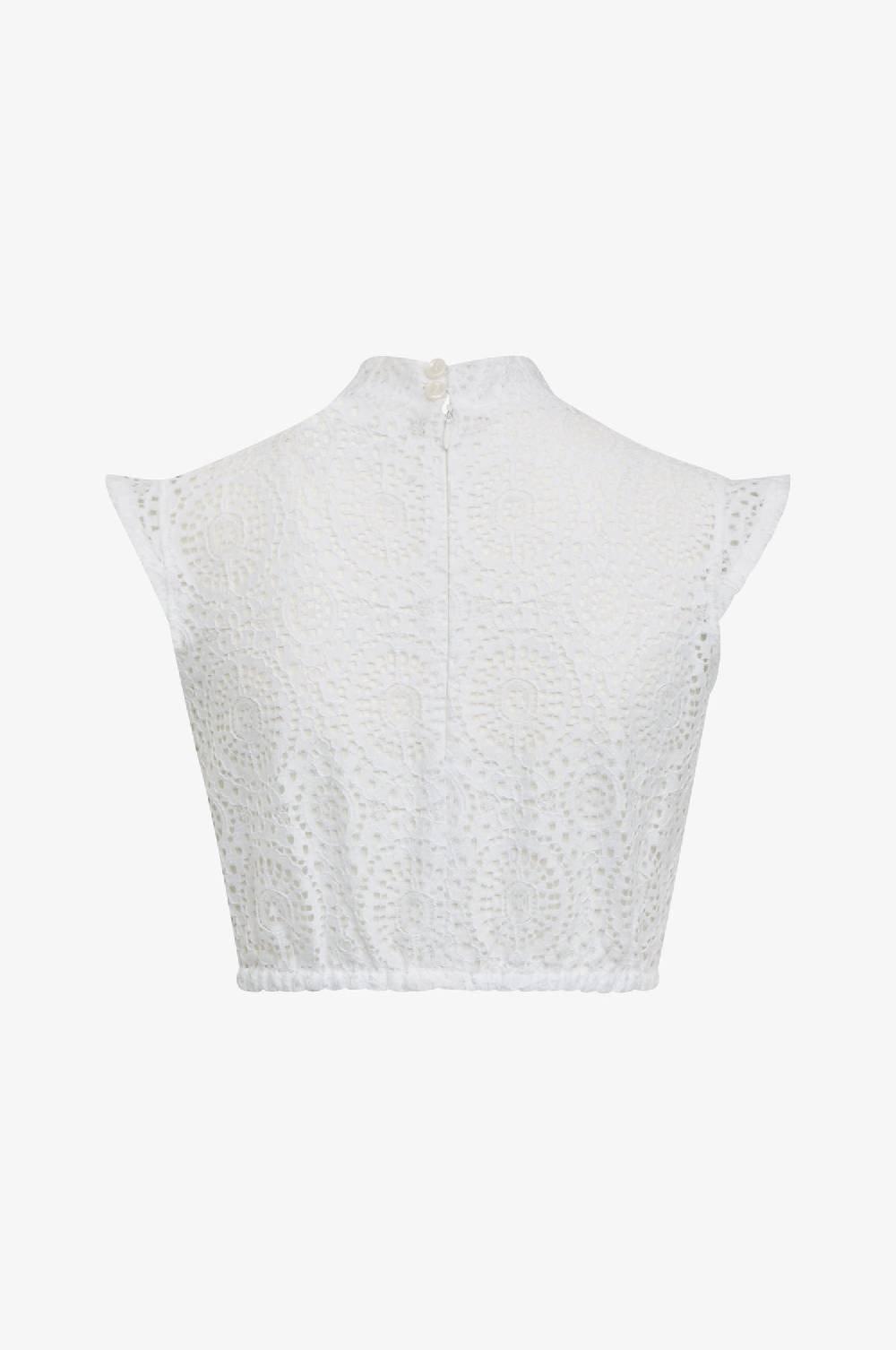 Kinga Mathe Dirndlbluse Heidi In Weiß