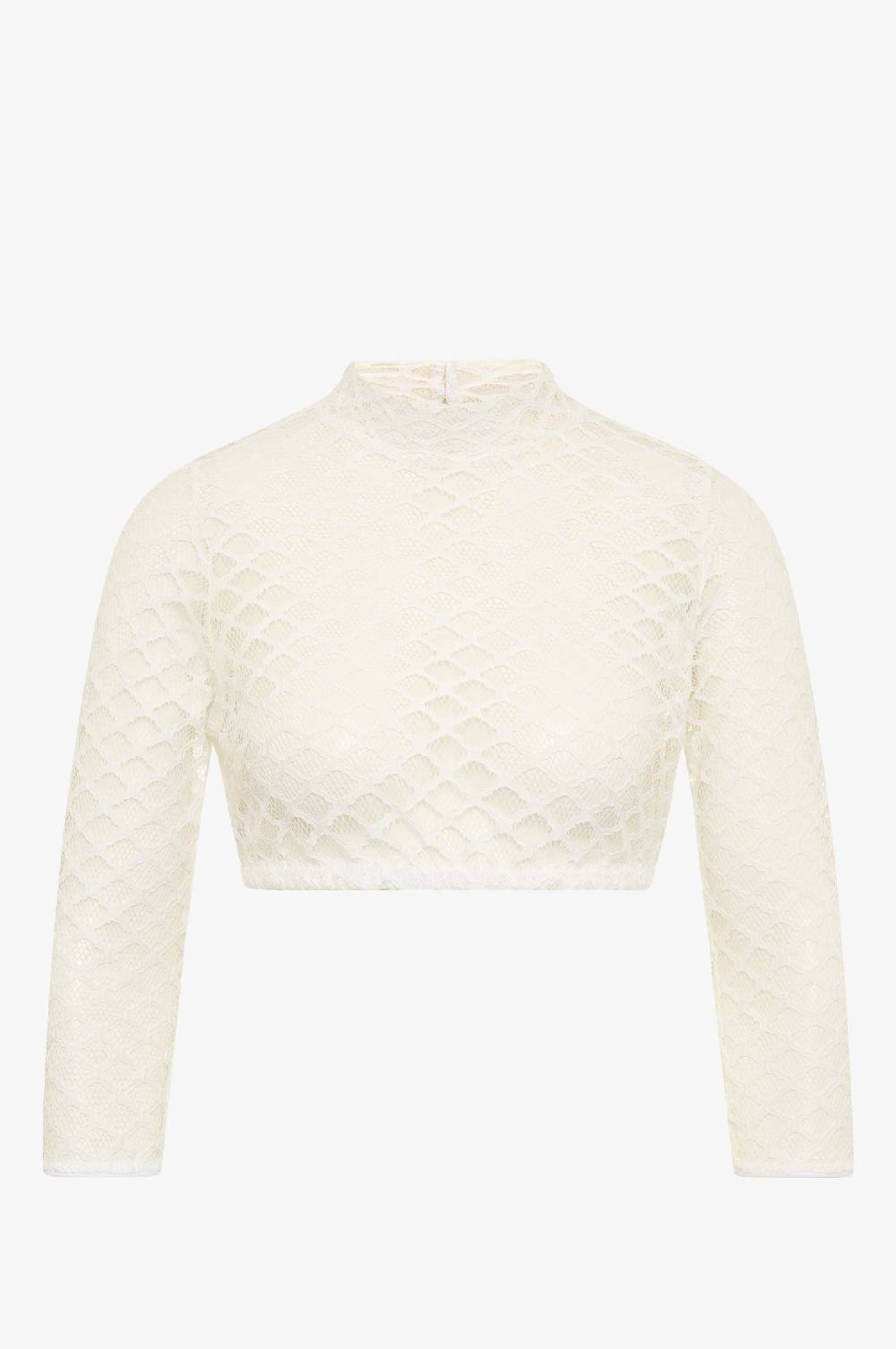 Kinga Mathe Dirndlbluse Inga in Weiß