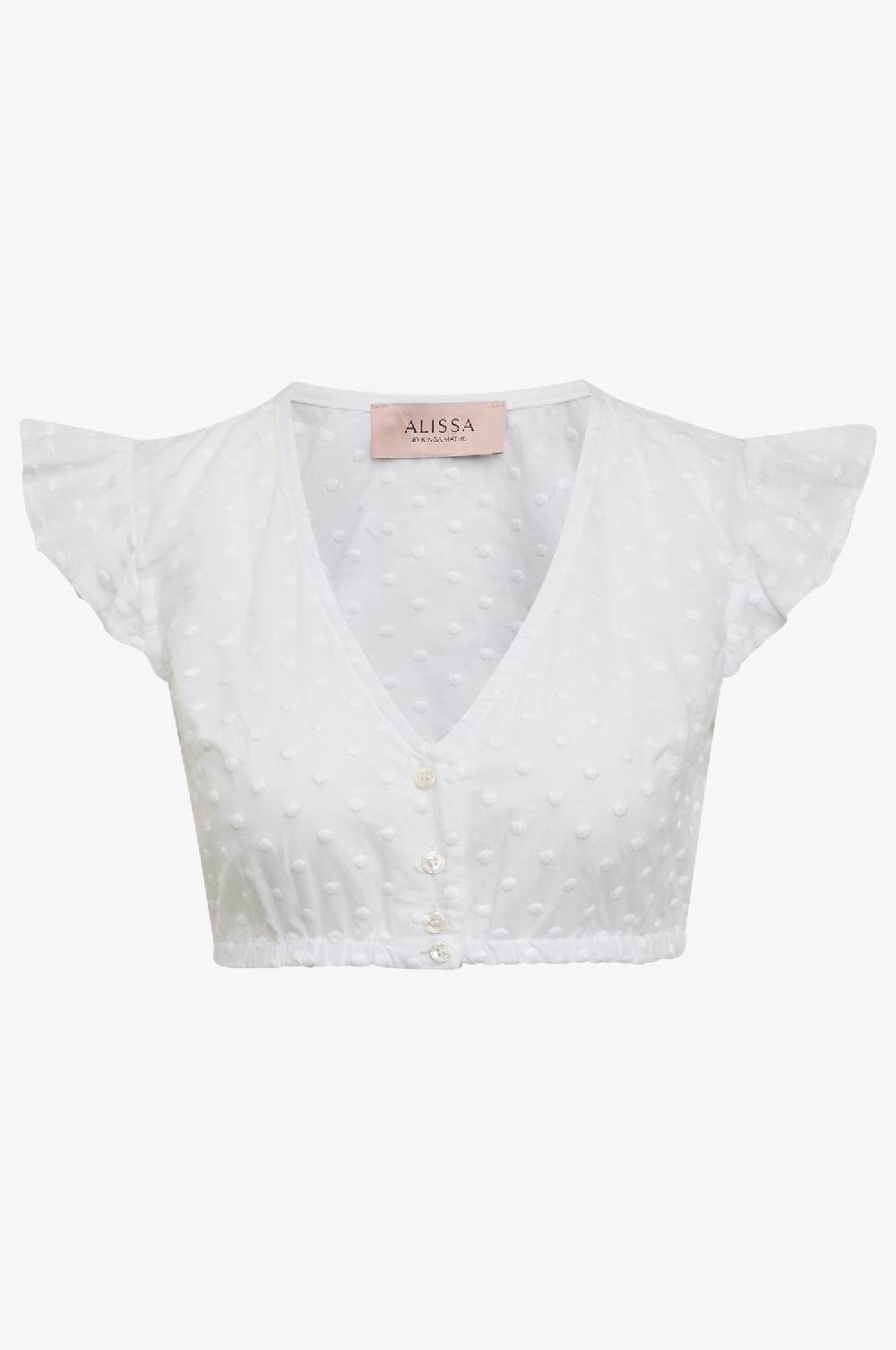 Kinga Mathe Dirndlbluse Kiki in Weiß