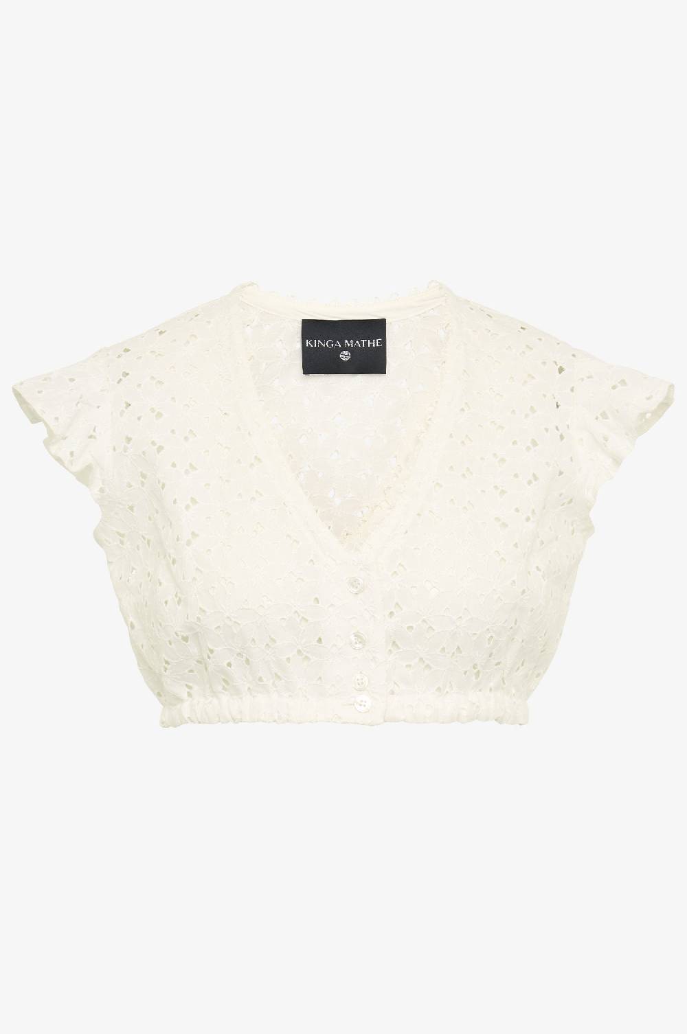 Kinga Mathe Dirndlbluse Kiki in Weiß