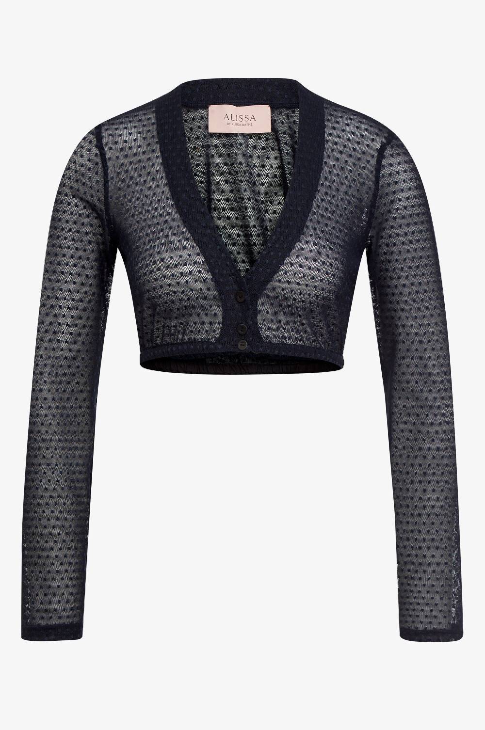 Kinga Mathe Dirndlbluse Lee in Nachtblau