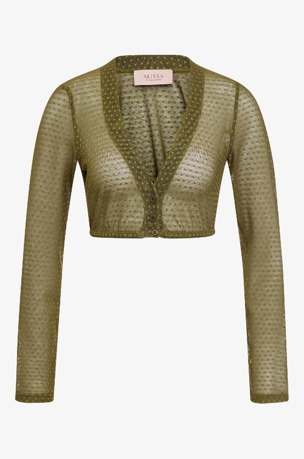 Kinga Mathe Dirndlbluse Lee in Olive