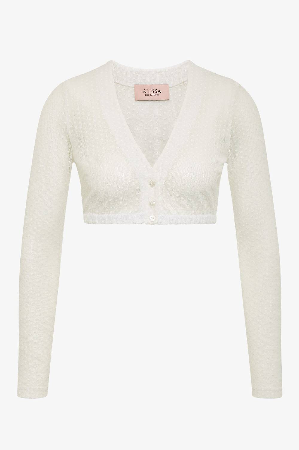 Kinga Mathe Dirndlbluse Lee in Weiß