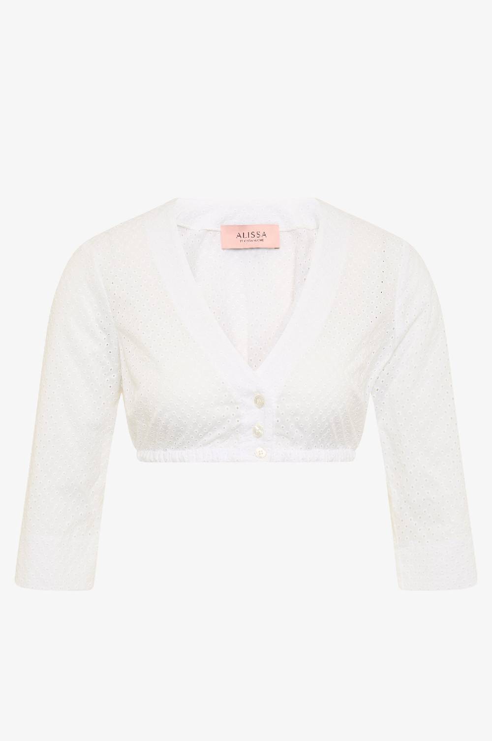 Kinga Mathe Dirndlbluse Lee in weiß