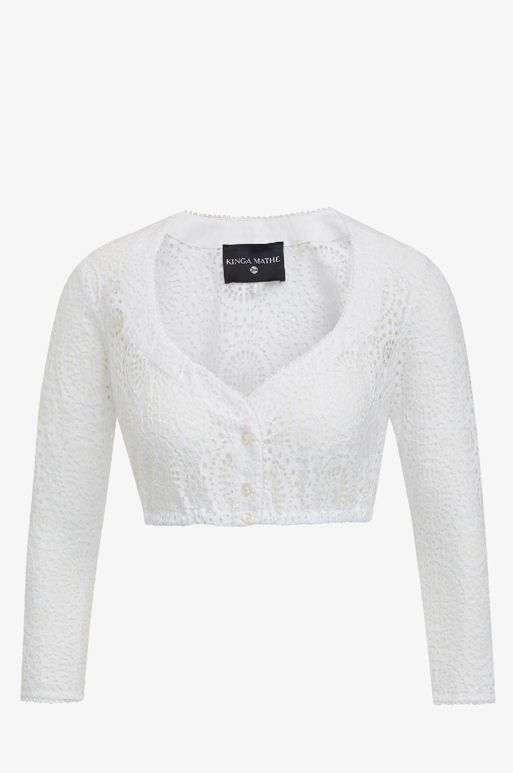 Kinga Mathe Dirndlbluse Samantha in Weiß