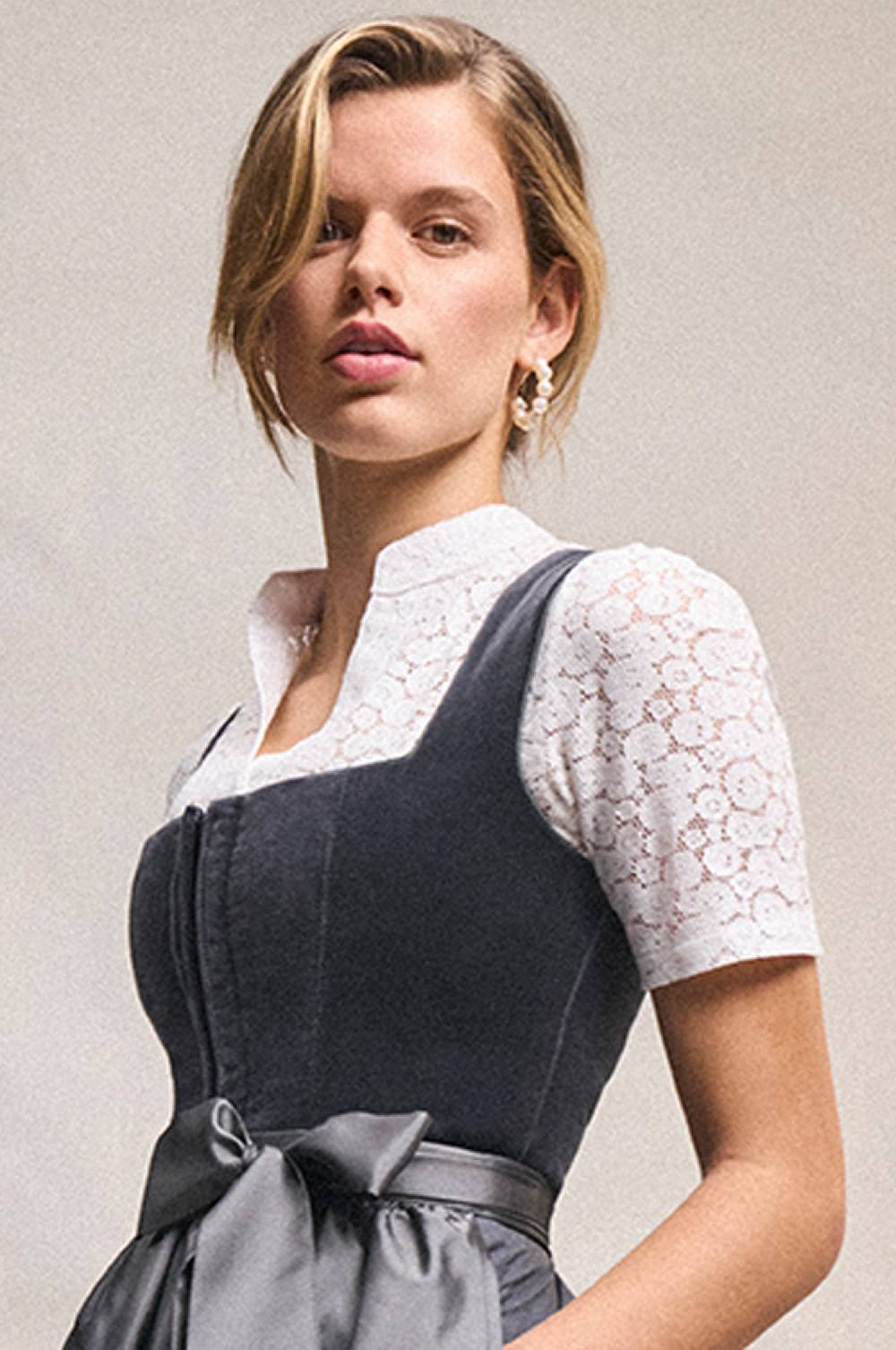Kinga Mathe Dirndlbluse Suri In Ivory